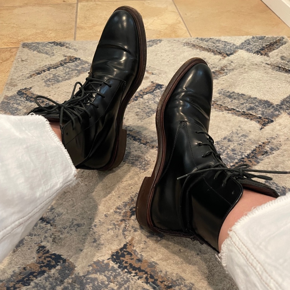 Brunello Cucinelli Black Leather Boots
